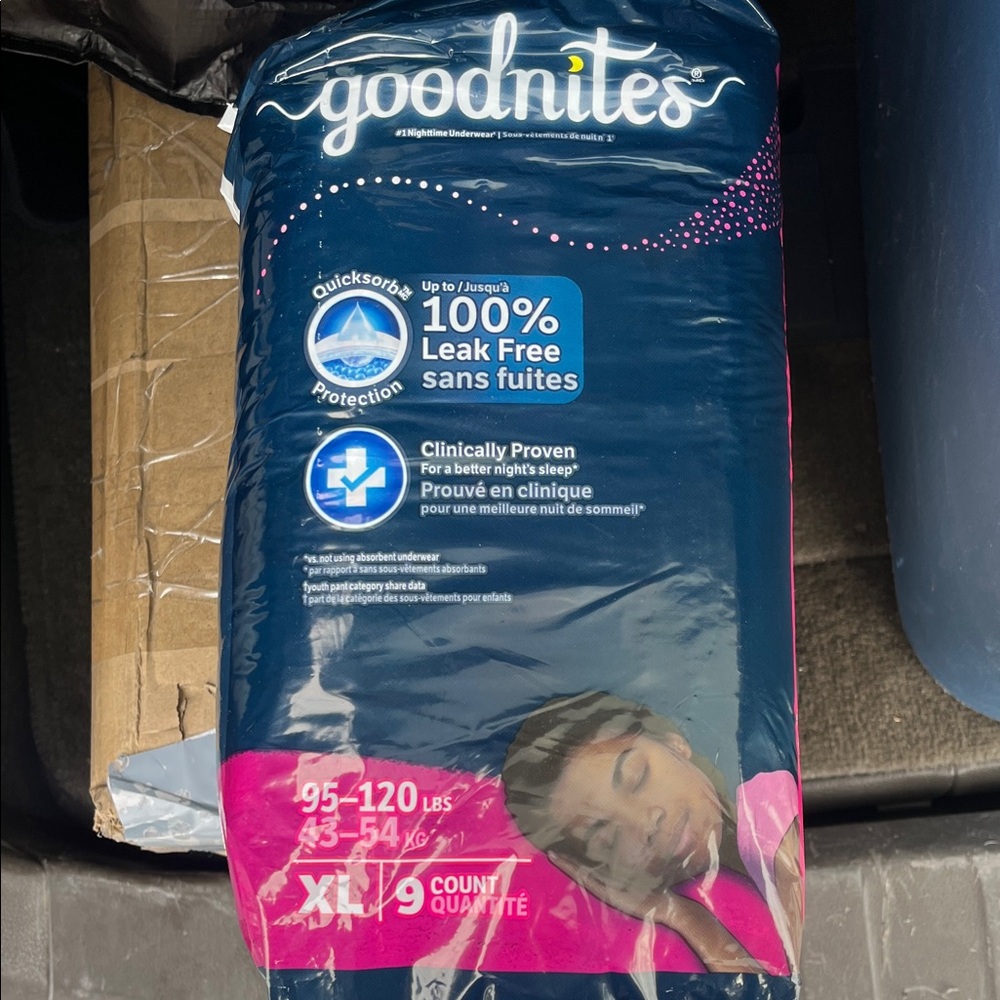 Goodnites XL Bedtime Pants - Pink